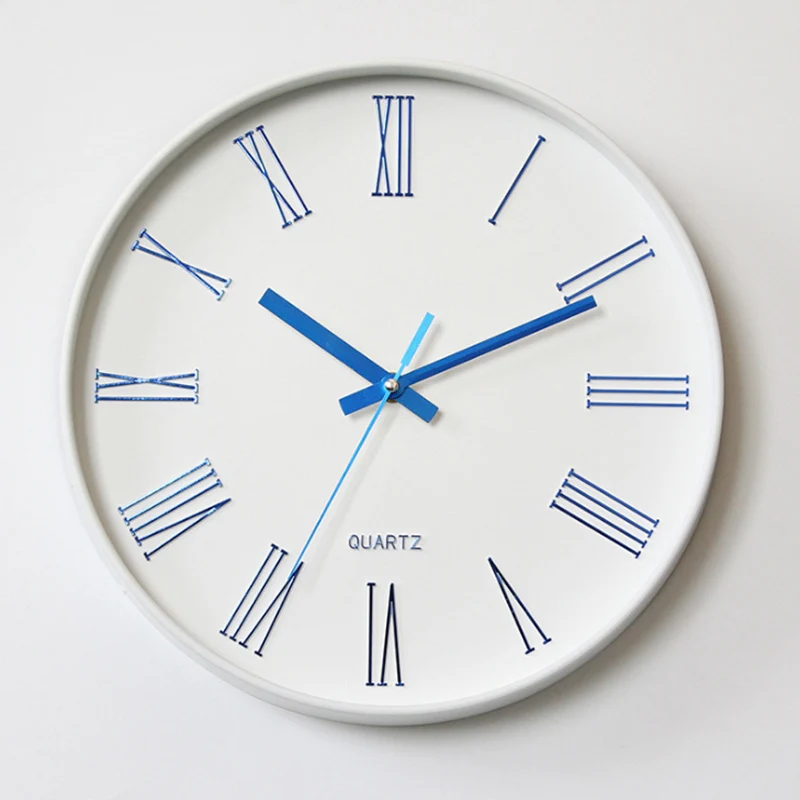 Creative Nordic Wall Clock Simple Mute Living Room White Bedroom Relojes De Pared Gift Ideas Home Decor DD60WC | Дом и сад