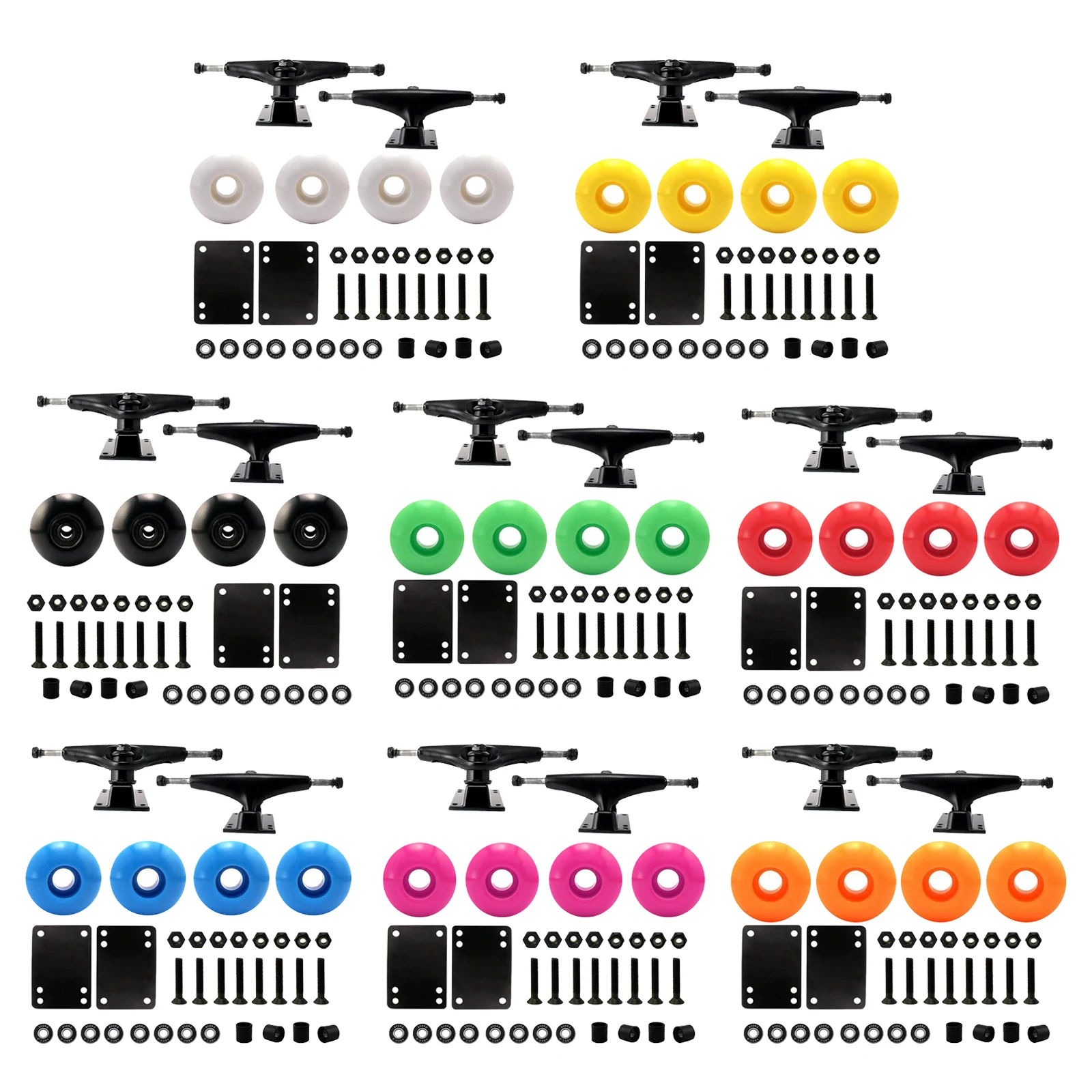 

Skateboard Package 5inch Trucks with 52mm Wheels + Components