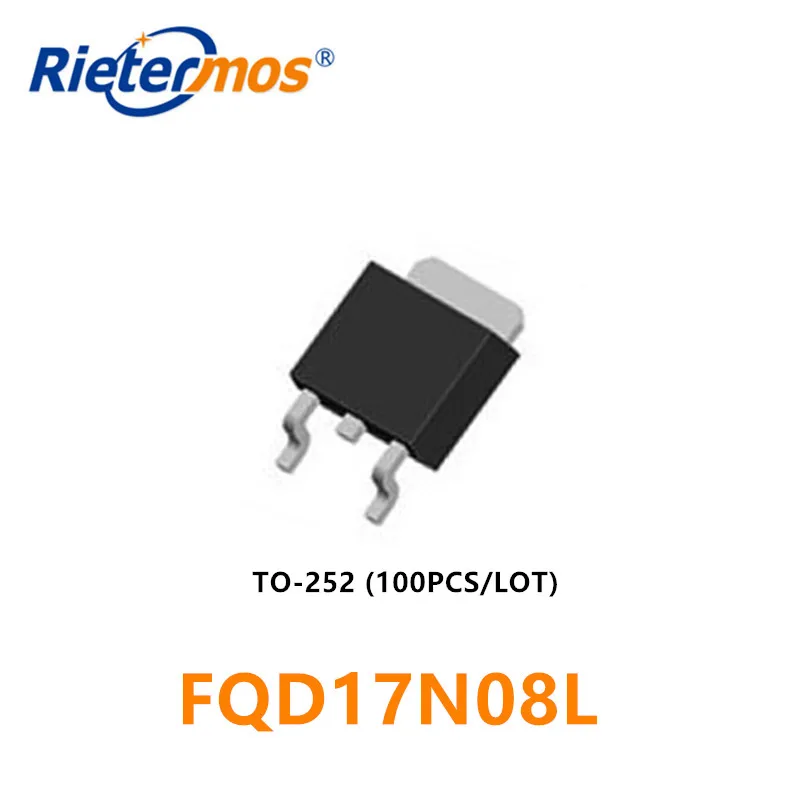 

100PCS FQD17N08L FQD17N08 TO252 D17N08 17N08 SMD HIGH QUALITY