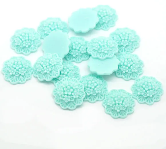 50Pcs Mixed Multicolor Resin Flower Decoration Crafts Beads Flatback Cabochon Scrapbook DIY Embellishments Accessories Buttons | Дом и сад