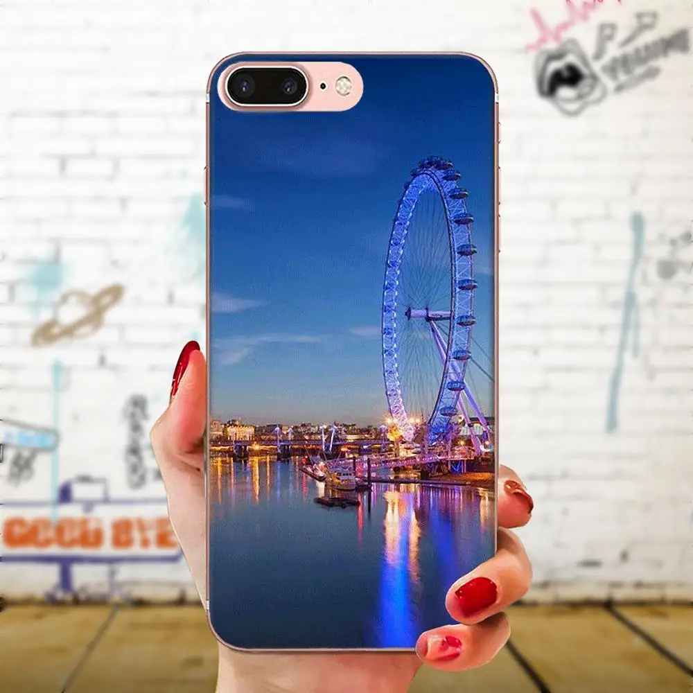 Прозрачные мягкие чехлы для Samsung Galaxy Note 5 8 9 S3 S4 S5 S6 S7 S8 S9 S10 5G mini Edge Plus Lite Happy Ferris Wheel |