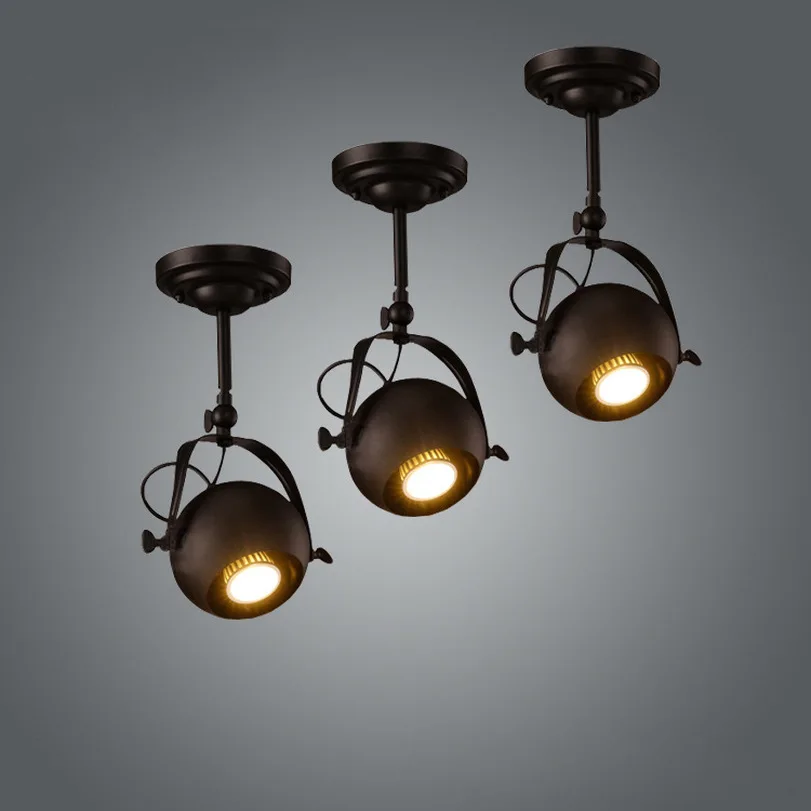 Винтажный светодиодный потолочный светильник лофт одежда прожектор для