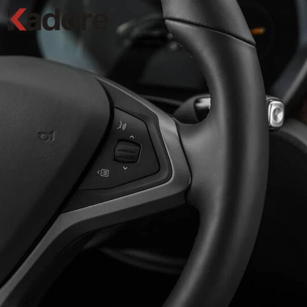 Для Tesla модель X 2019 2018 2017 2016 карбоновая рамка для руля панель декоративная крышка