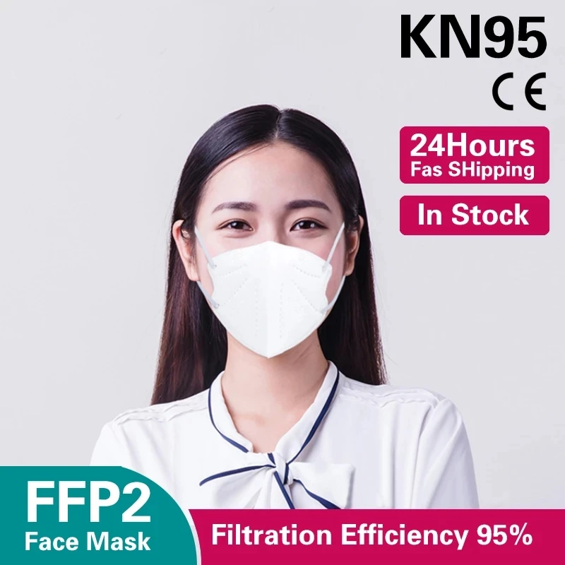 Kn95 маски женские уход за кожей лица маска ffp2mask пыли анти туман для взрослых 5