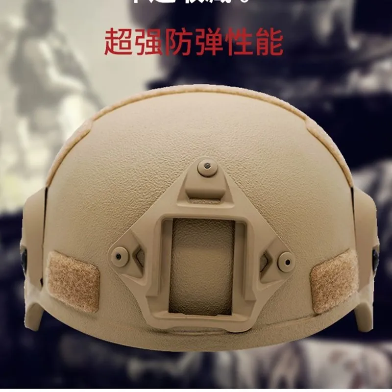 

Tactical NIJ IIIA Level MICH Bulletproof Helmet Ballistic ACH Armor Aramid Core Full Set Helmet Inner Suspension System Fast