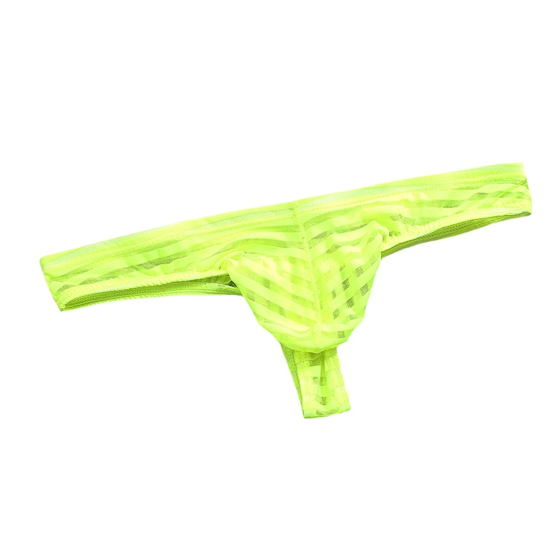 

Men's briefs Low-rise Sexy See-through Thong Underwear Ultra-thin Breathable simple Briefs pure color