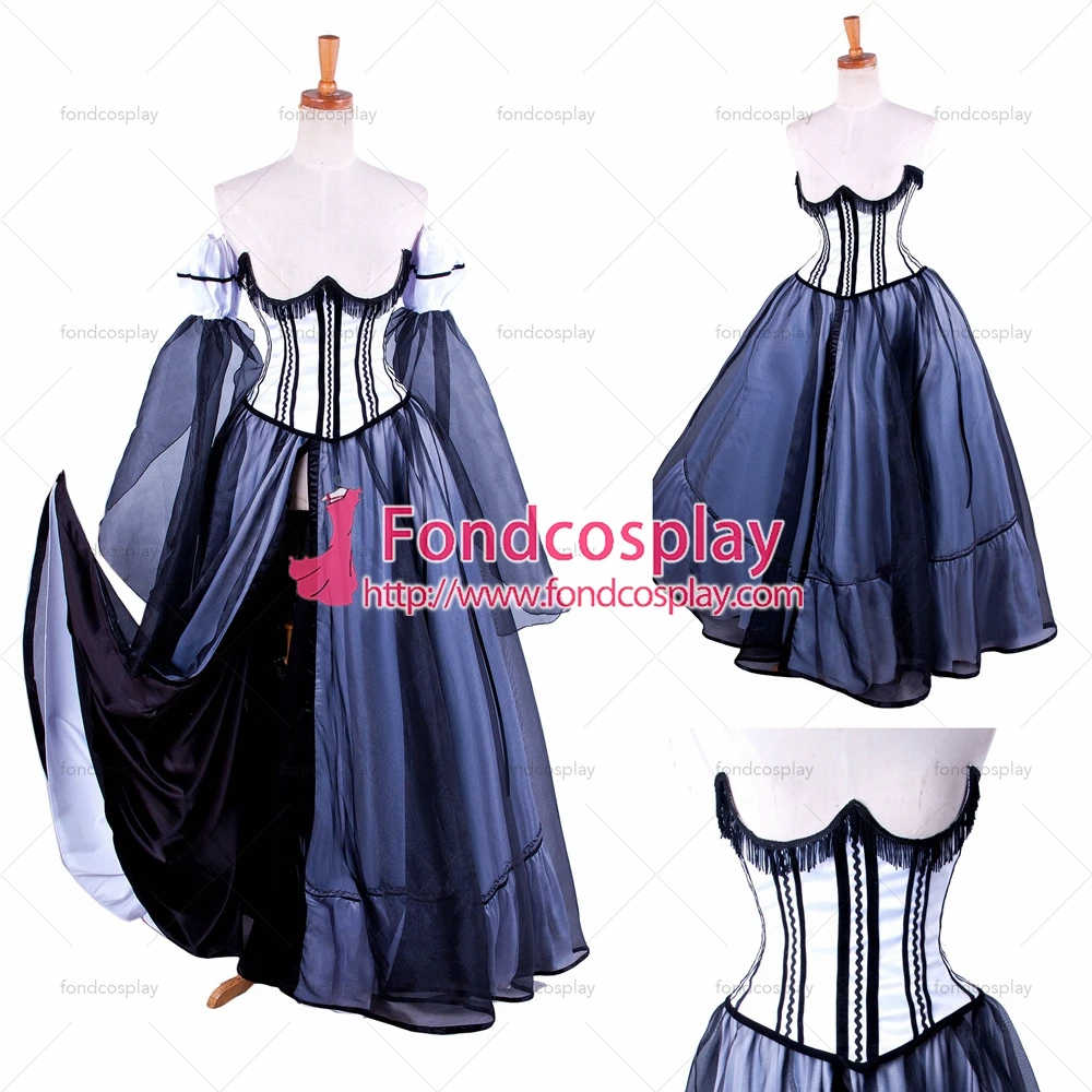 

fondcosplay O dress the Story of O breast satin black chiffon cosplay costume Tailor-made[G1485]