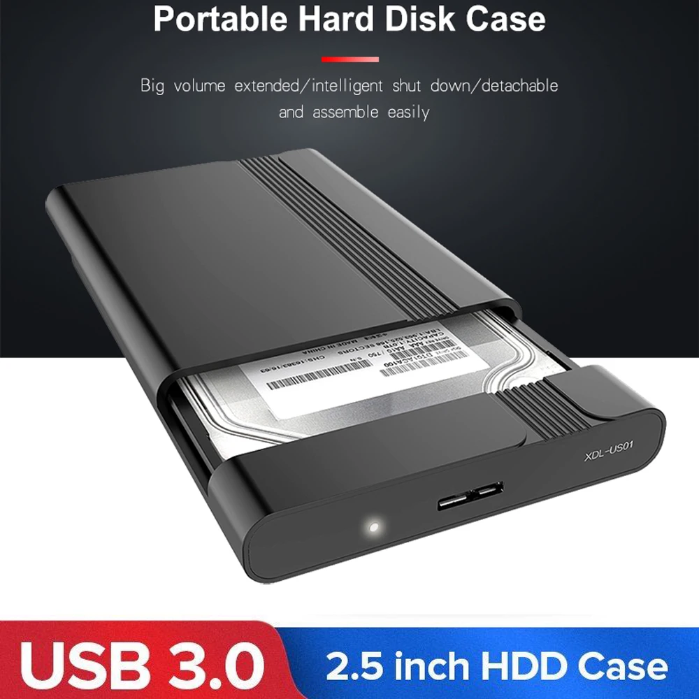 Портативный корпус для жесткого диска 2 5 &quotSATA на USB3.0 быстро драйвер чехол