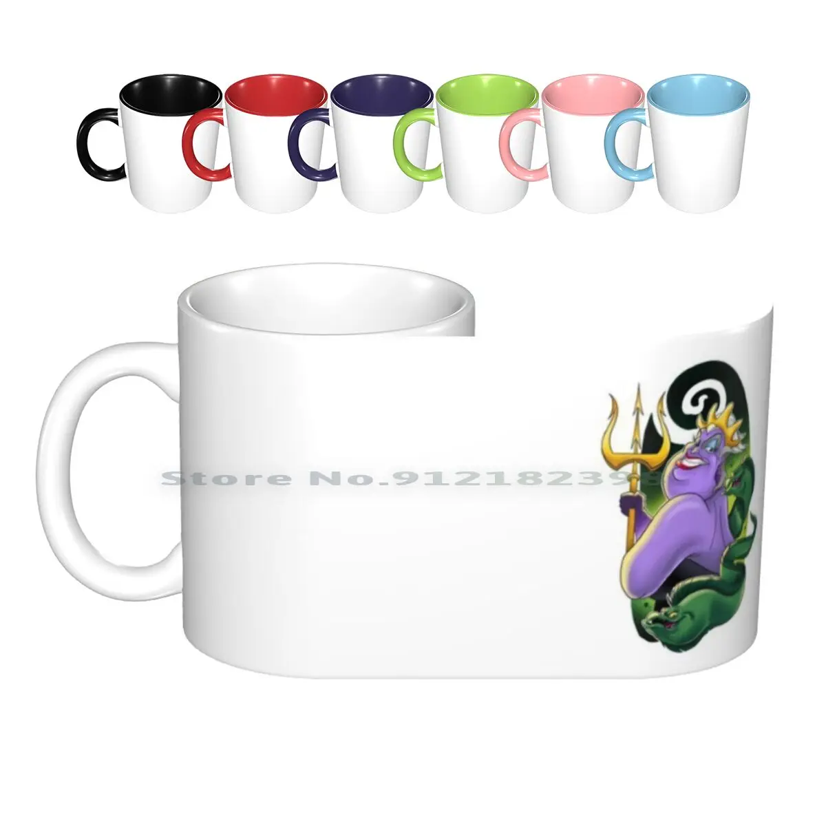 Ursula Ceramic Mugs Coffee Cups Milk Tea Mug Ursula Cute Princess Girls Beauty Fan Art Magical Family Tattoos Gangsta Creative