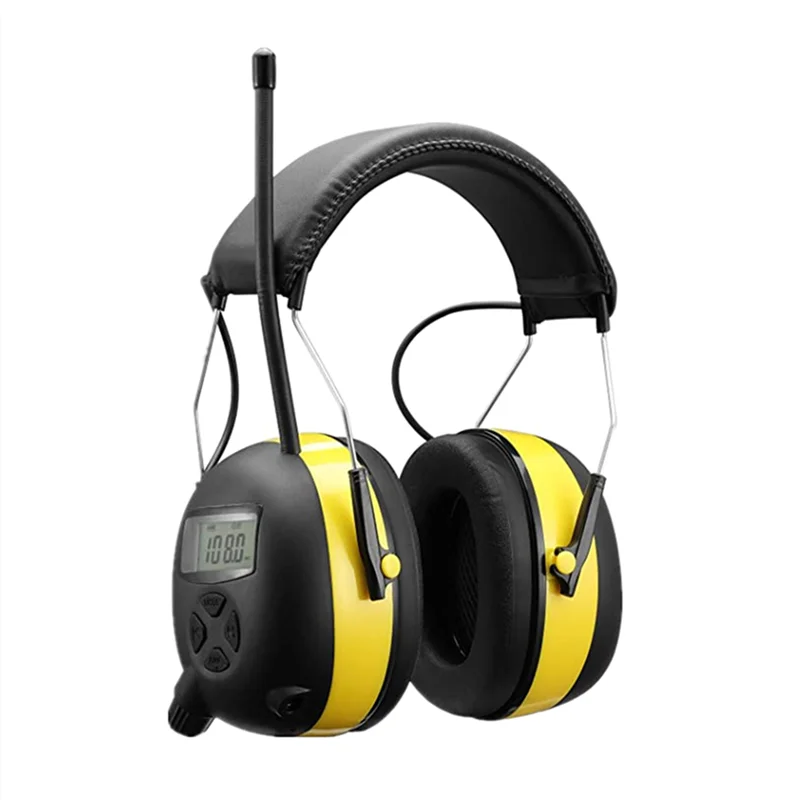 

Am/Fm Radio Hearing Protector Noise Reduction Safety Ear Muffs 30db Noise Cancelling Ear Protection with Digital Display