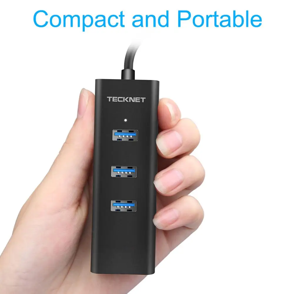 Проводная сетевая карта TeckNet с USB 3 0 на 10/100/1000 гигабитный Ethernet LAN RJ45 портами