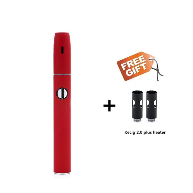 Kamry Kecig 2,0 plus, не горит, улучшенная версия, аккумулятор 650 мАч, электронная сигарета для нагрева табака, картридж - Цвет: red 2