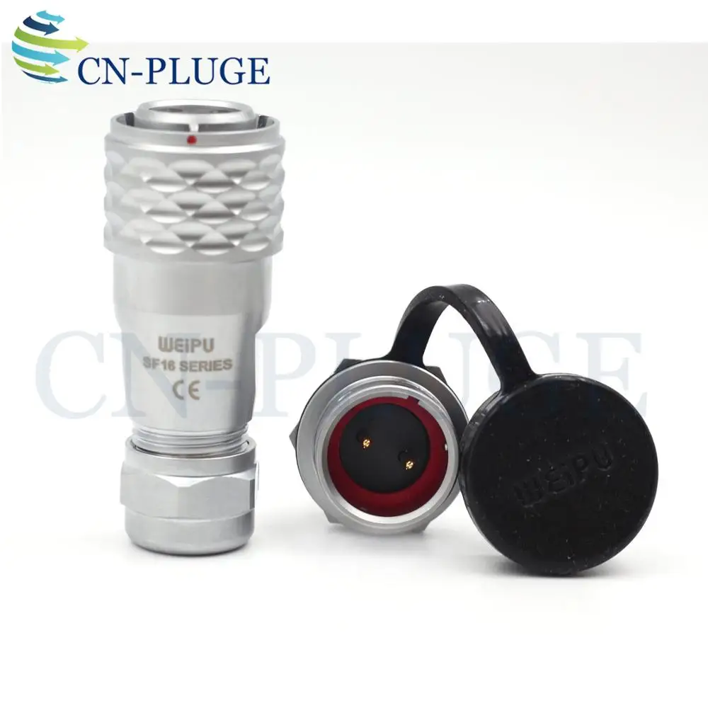 Waterproof 2-pin Aviation Connector WEIPU SF16 Series Male Socket Female Plug IP67 | Обустройство дома