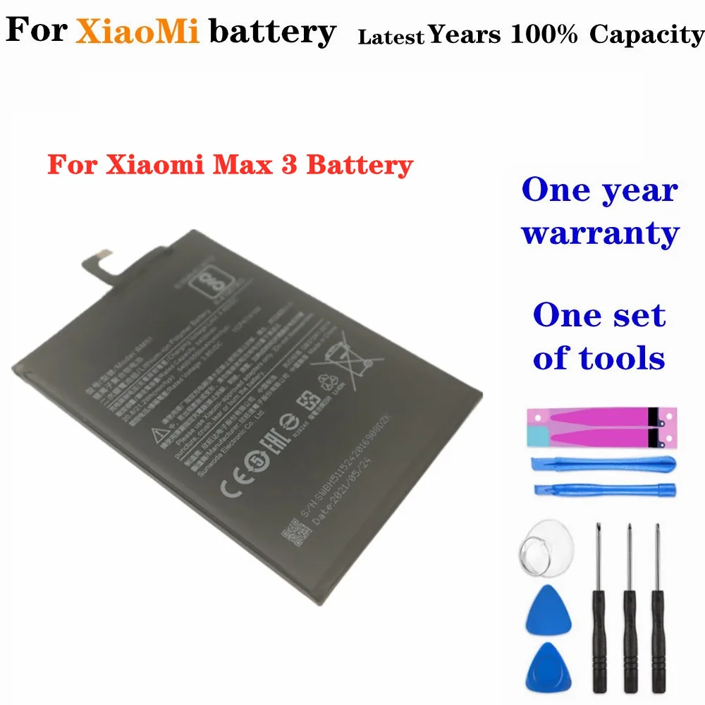 

Новый аккумулятор BM51 5500 мАч для Xiaomi Mi Max 3 Max3 высококачественные сменные батареи для телефона + Инструменты