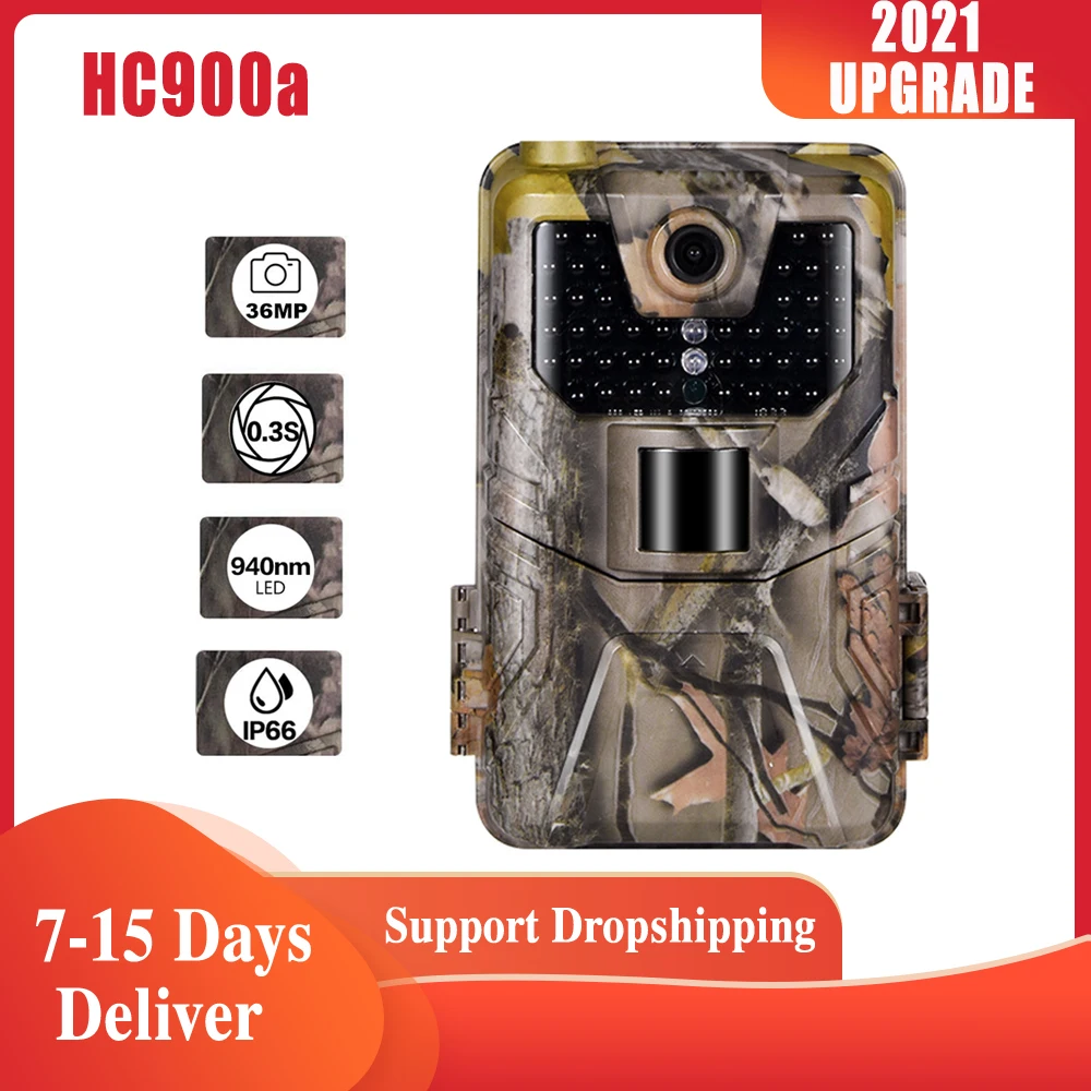 

Hunting Trail Camera 20MP 1080P Camera HC900A Tracking Game Forest Wildlife Camera Scout Night Vision Surveillance Photo Traps