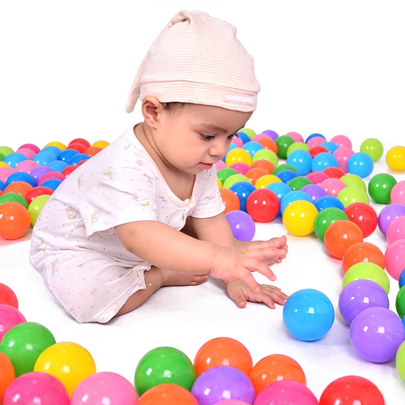 

10pcs Play Dry Pool Soft Plastic Non-toxic Phthalate-free Crush-proof Pit Balls Swim Toy Random Color Baby Toys Ocean Balls