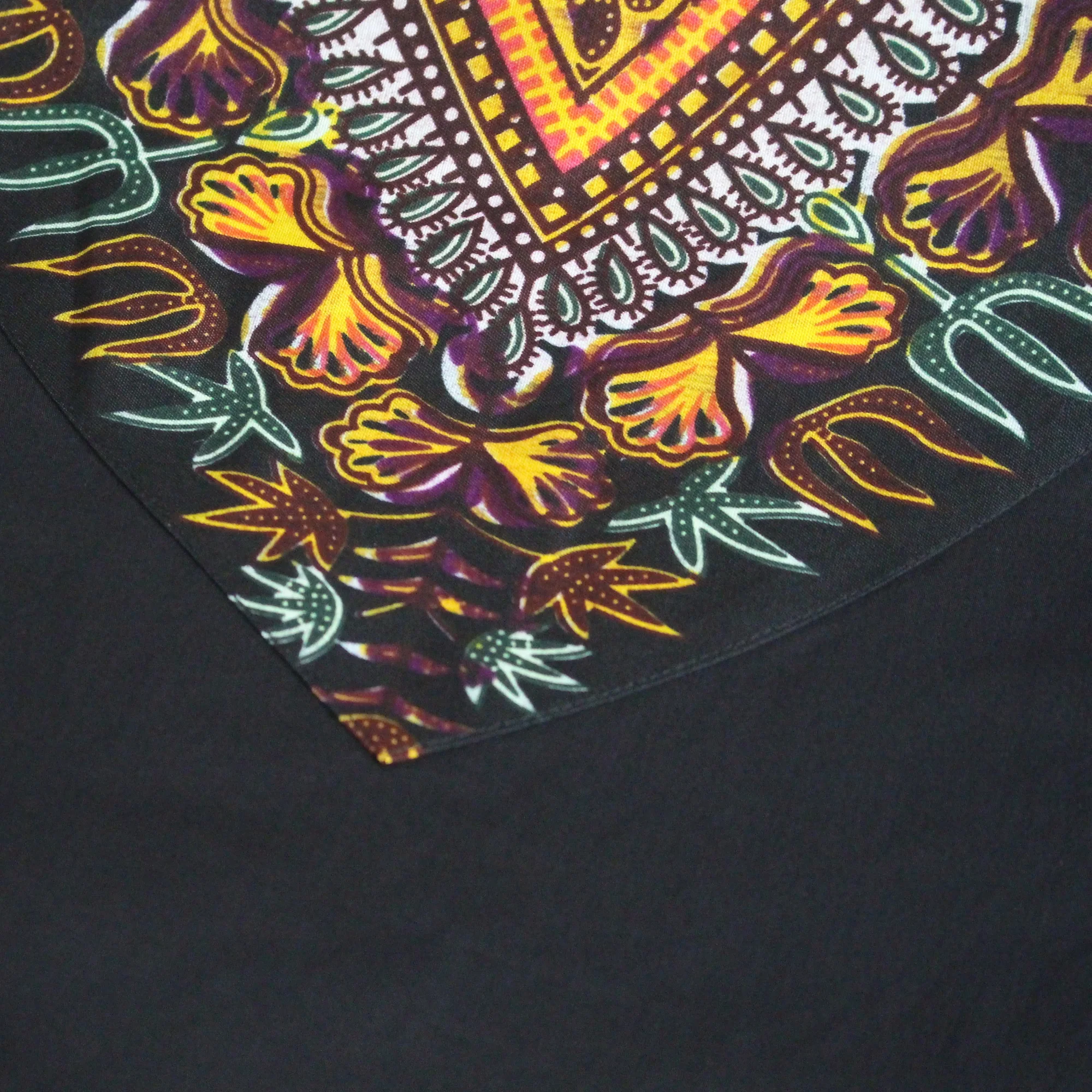 Настоящая Футболка с принтом Базена Мужская восковая африканская одежда Дашики