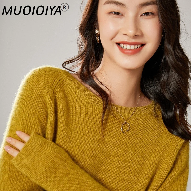 

2022 New Autumn Winter Women Sweaters And Pullovers O-Neck 100% Wool Sweaters Wild Female Knitted Loose Casual Jumper 6 Colors