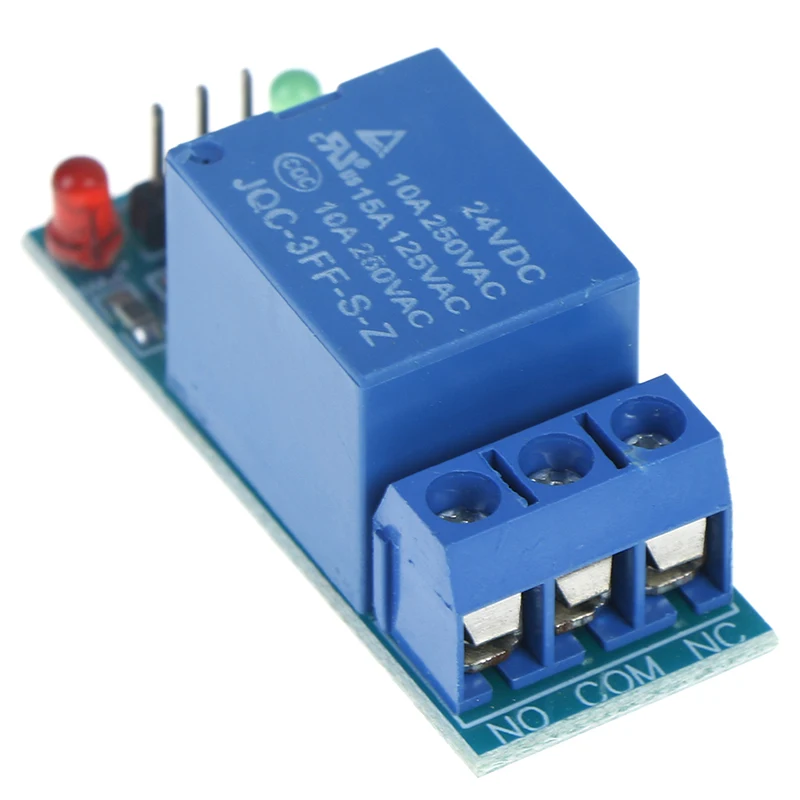 1 канал 24В релейный модуль щит для Arduino с опора оптопары высокого и низкого уровня