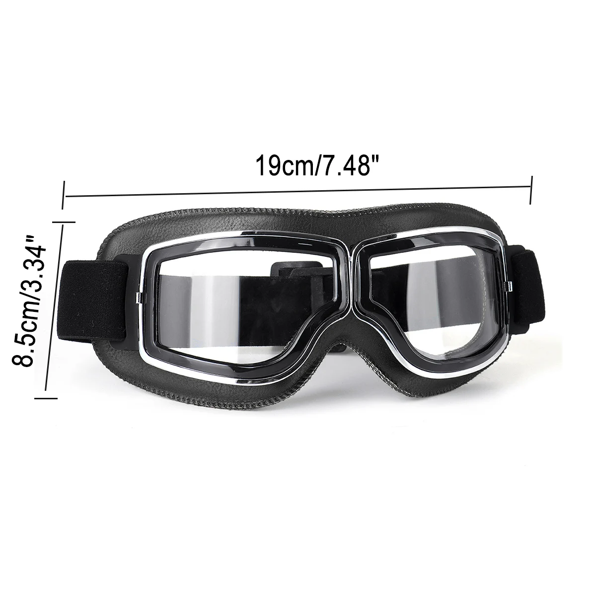 

Motorcycle Goggles Glasses Motorbike Pilot Steampunk Vintage Biker Scooter Cruiser Jet Helmet Cycling Ski Retro Sunglasses