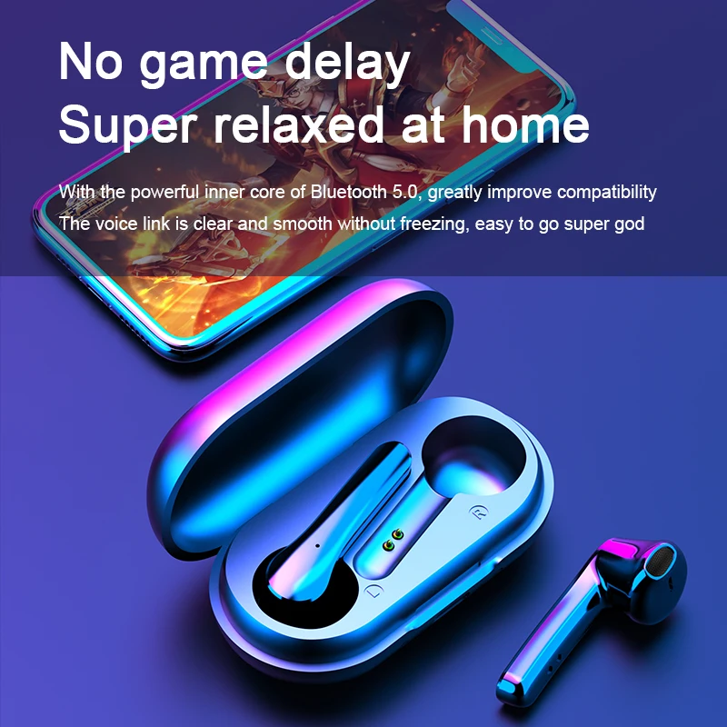 

TWS Bluetooth Headphones Wireless Earbuds Earphone Wireless Headphones Earbuds Hifi Music Mics Headset for Phone