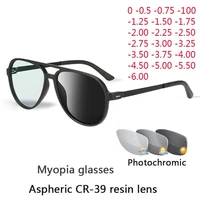 tr90 eyeglasses frame photochromism prescription glasses chameleon myopia glasses with degree 0 0 50 1 0 1 25 1 5 to 6 0
