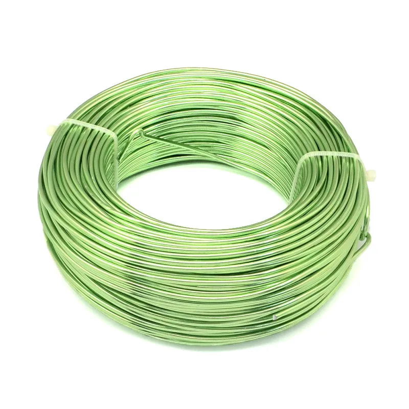 LawnGreen 500g 0,8/1/1,5/2/3/3,5/4/5/6 мм алюминиевая проволока ювелирных изделий для ювелирных украшений Hand-Made ремесла F60 - Цвет: LawnGreen