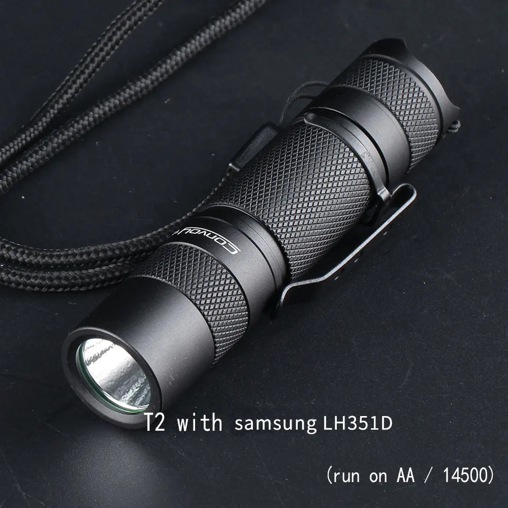 Convoy T2 с LH351D версия AA/14500 фонарик фонарь онарик|Фонарики и осветительные приборы| |