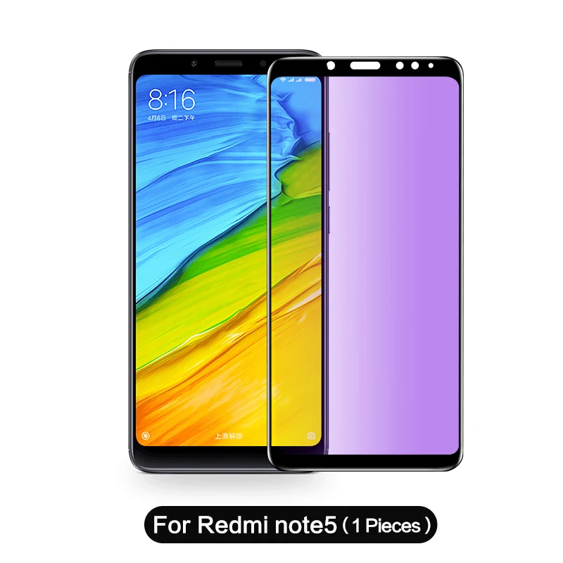 for redmi note 5 Синий светильник SmartDevil для Xiao mi Red mi Note 7 закаленное стекло для Xiaomi mi 8 mi 9 SE 6X красный mi Note 7 Защита экрана полное покрытие - Цвет: for redmi note 5
