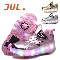 new roller skating shoes double wheeled luminous sneakers colorful luminous shoes childrens roller skating sneakers%ef%bc%8cheelys