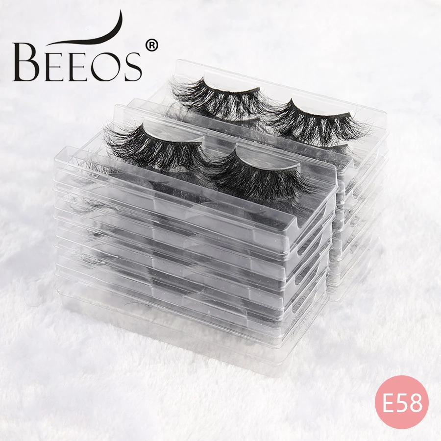 

Ресницы Beeos 3D из натуральной норки без коробки, ресницы драматические ручной работы 25 мм, 32 вида, инструменты для наращивания ресниц без жест...