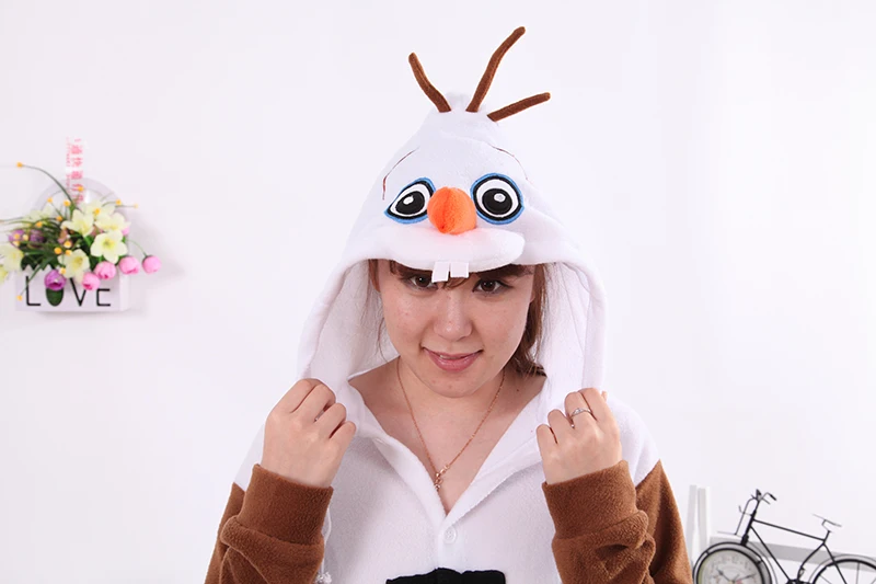 Комбинезоны Olaf Snowbaby костюм для сна унисекс Пижама взрослых косплея одежда