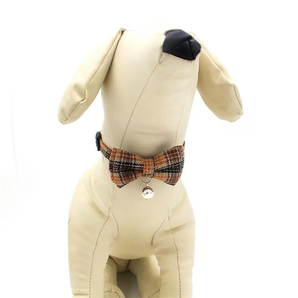 Ошейник для собак Модный милый и удобный замшевый съемный подвеска-бант прочный