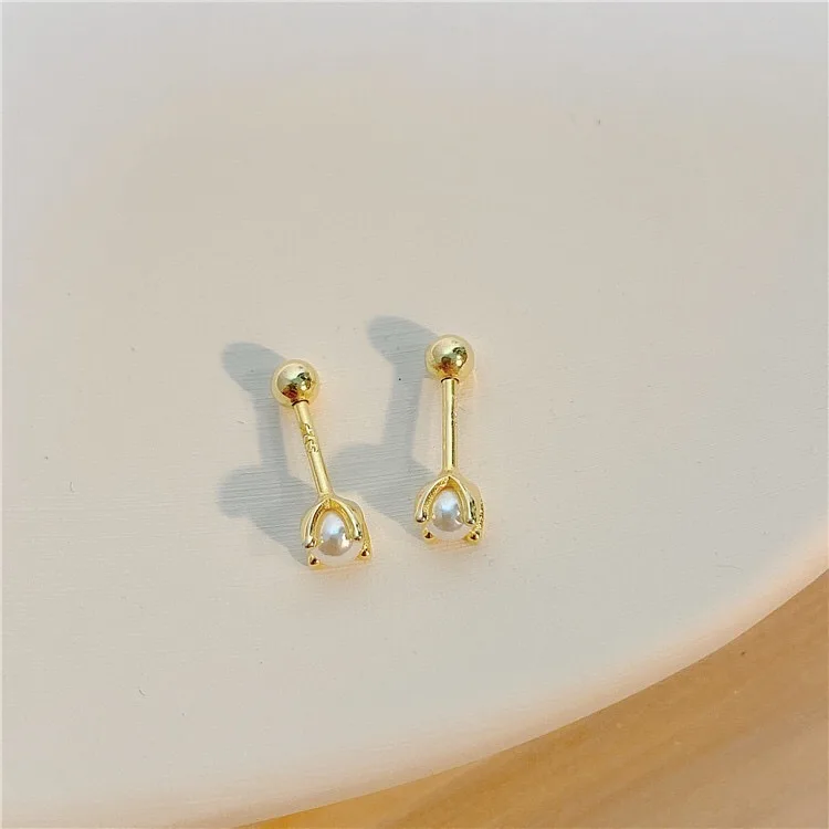 Серьги гвоздики женские из серебра 925 пробы с цирконом сердцем звездой луной