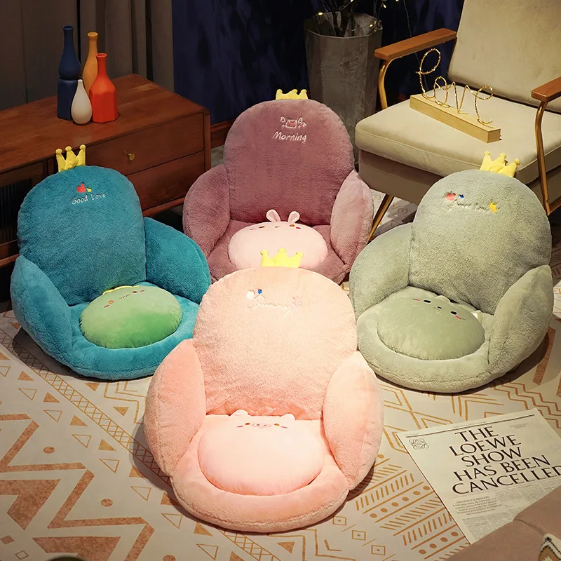 

57cm Cute Dinosaur Rabbit Cat Pig Plush Pillow Cartoon Animal Semi-enclosed Cushion Stuffed Soft Sofa Cushion for Girls Gift