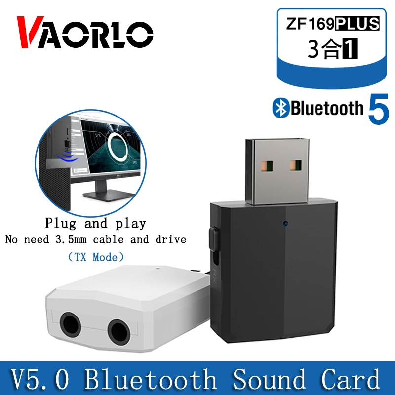 Bluetooth адаптер VAORLO 5 0 USB 3 мм|Адаптеры и брелки USB/Bluetooth| |