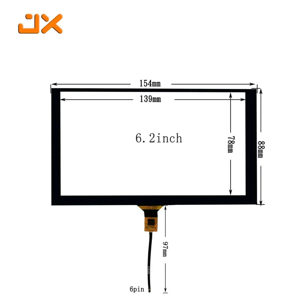 7/8/9/10.1 дюймовый USB емкостный сенсорный экран дигитайзер панель автомобильная