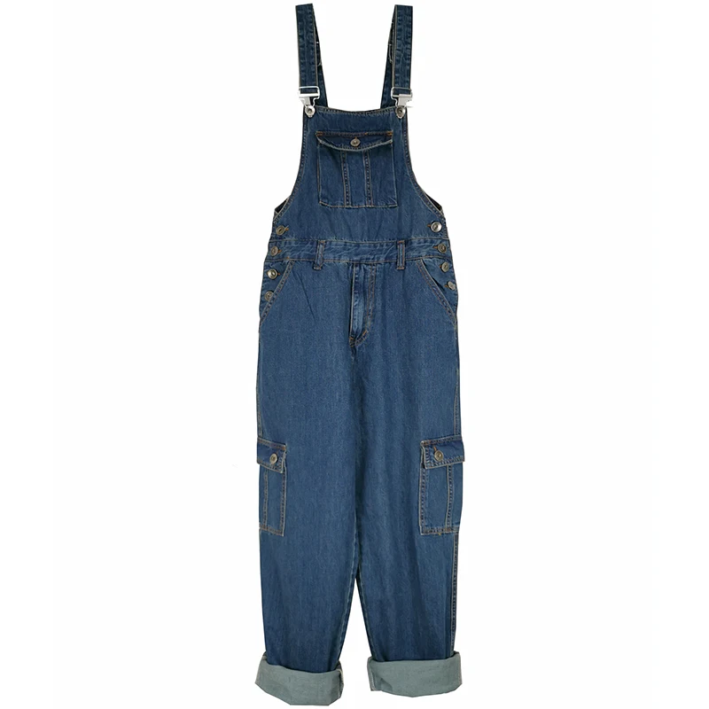Hot 2021 Men's Plus Size 30-46 Overalls Large Size Huge Denim Bib Pants Fashion Pocket Jumpsuits Free Shipping