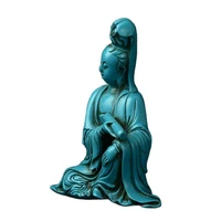 exquisite hand carved turquoise statue maid