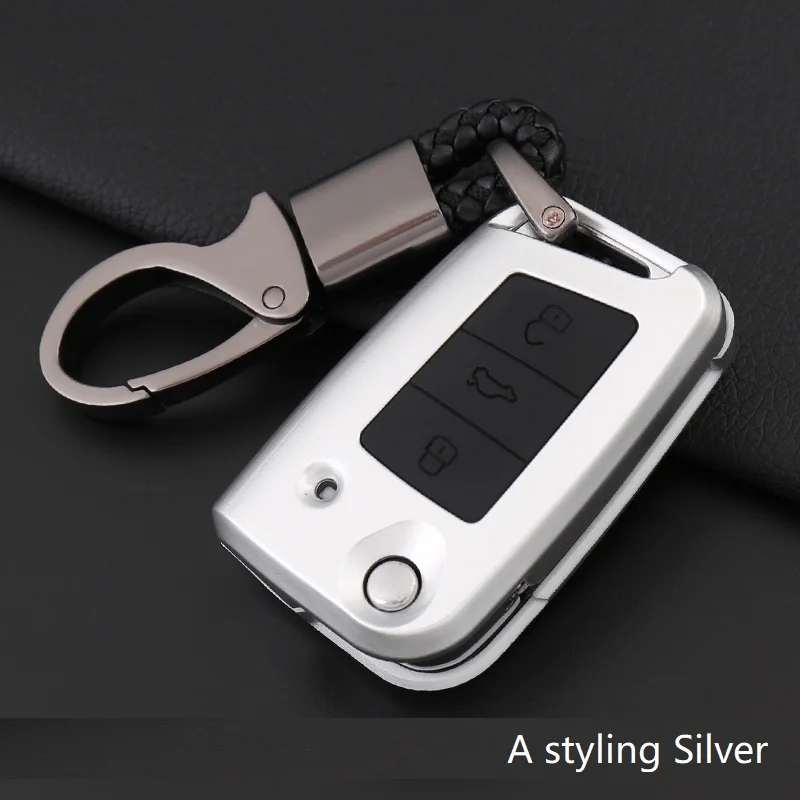 Чехол для автомобильного ключа из углеродного волокна чехол Volkswagen VW Golf 7 MK7 Tiguan