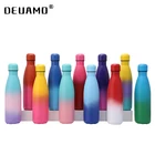 500 мл бутылка для воды из нержавеющей стали вакуумный термос для чая градиентный цвет кофейная чашка портативный кофейный термос креативные подарки