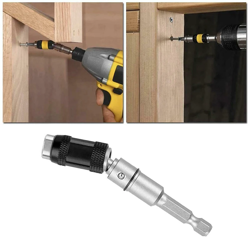 

Hot Magnetic Screw Drill Tip Change Locking Bit Holder with Quick Spring Release Metal D6