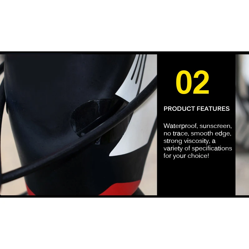 Новый лист против царапин наклейки на велосипедную цепь из воловьей кожи MTB