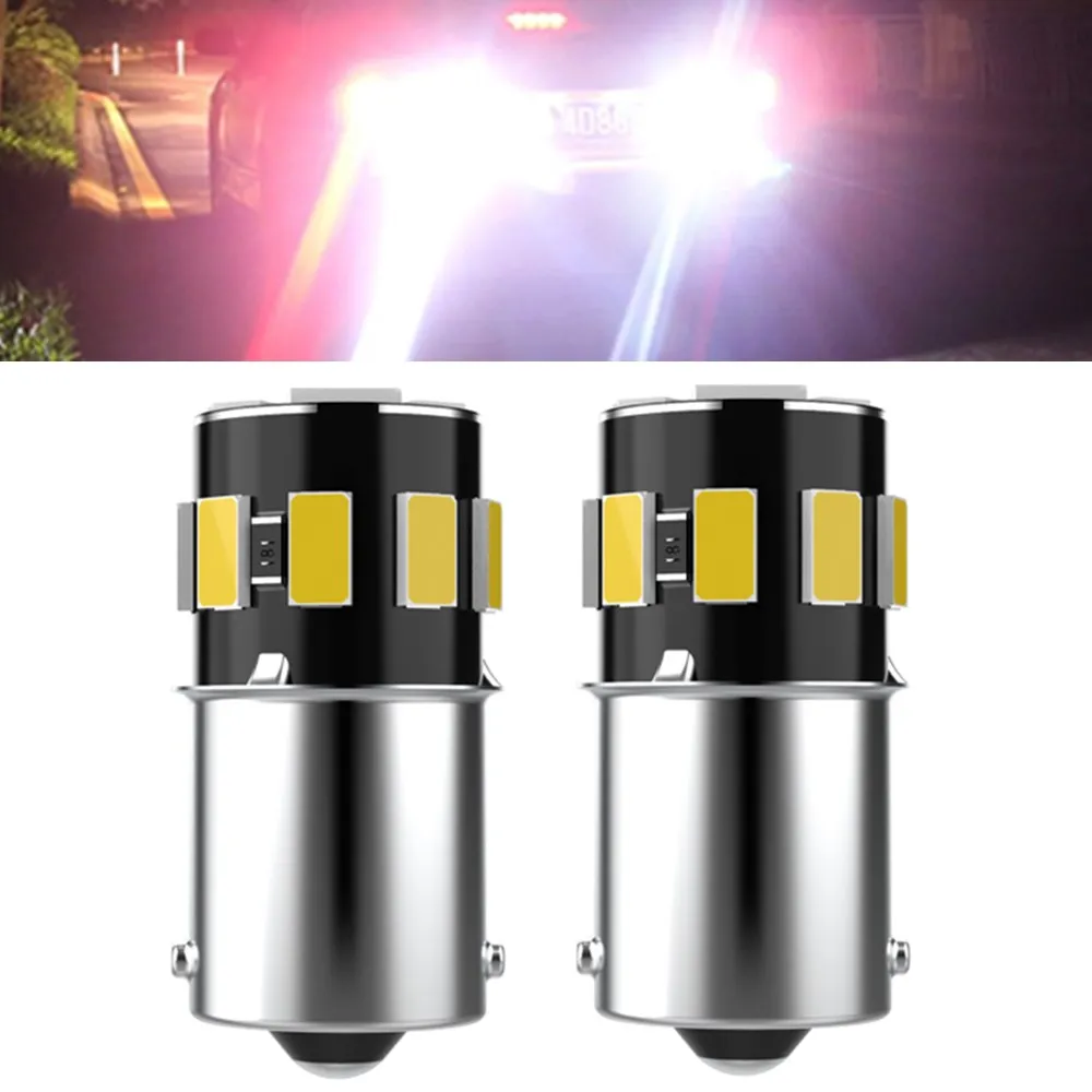 

2pcs 1156 LED P21W 7506 BA15S 12SMD 5630 LED Auto Brake Lights Car Reversing Lamp Reverse Bulbs Turn Signal Bulbs White for Audi