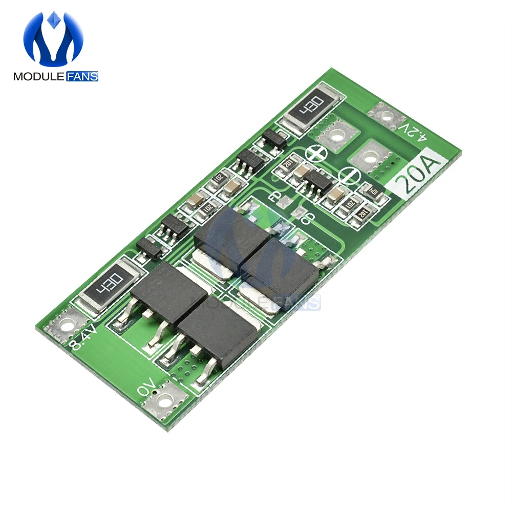 2S 10A 20A 7,4 V 8,4 V 18650 полимерная литиевая батарея защита BMS плата Стандартный баланс Модуль Diy Электронный