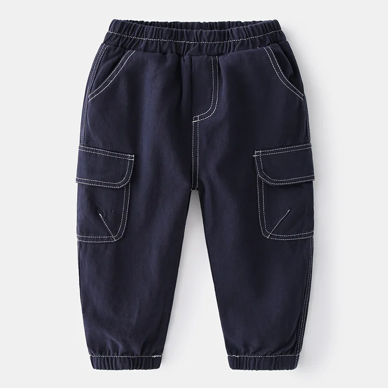 

Boys' casual pants 2021 spring new children's overalls Korean version of the trendy little boy's line trousers
