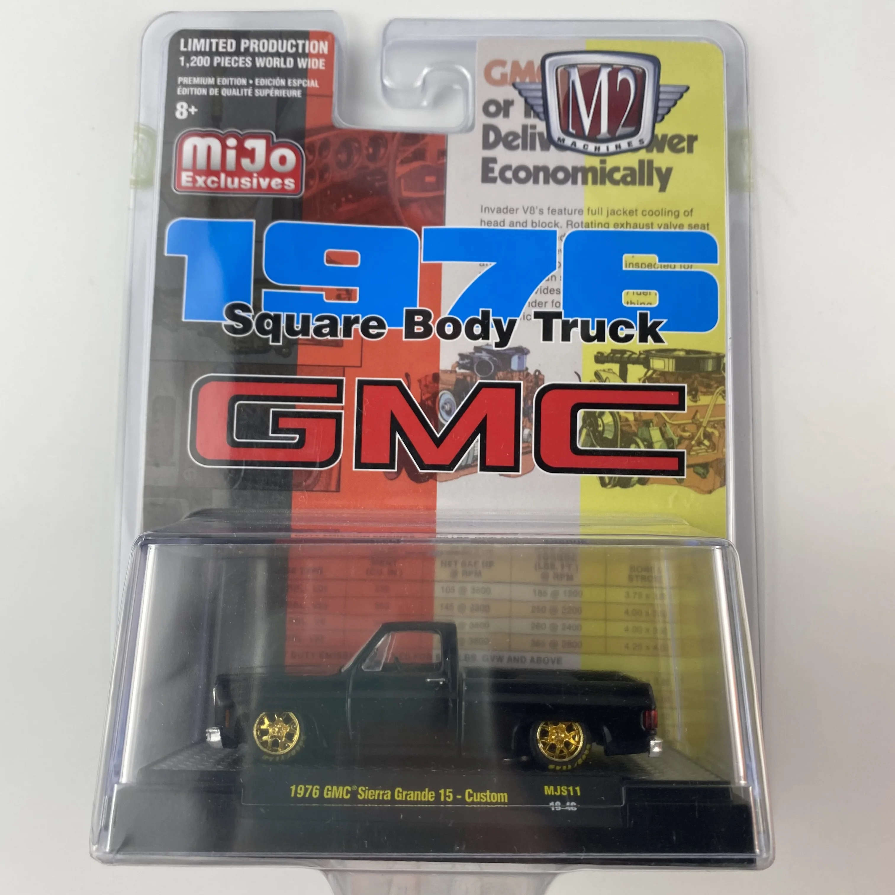 

NEW M2 machines 1:64 1976 GMC Sierra Grande 15-custom mijo exclusivers limited 1200pcs truck collection diecast alloy car model