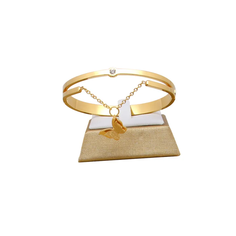 Женский браслет с матовой бабочкой модный цепочкой популярный дикий женский