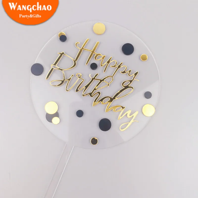 Акриловые золотые серебряные точки детские для девочек дня рождения аксессуары