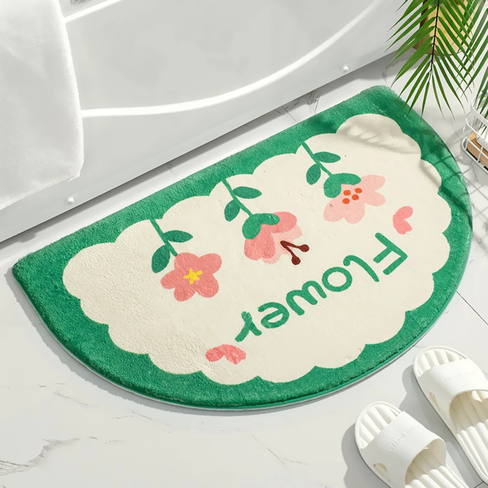 

Cartoon Carpet Toilet Long Plush Warm Carpet Water absorption Non-slip Cute Cloud Rainbow Mat Rug Bedroom Child Room Mats
